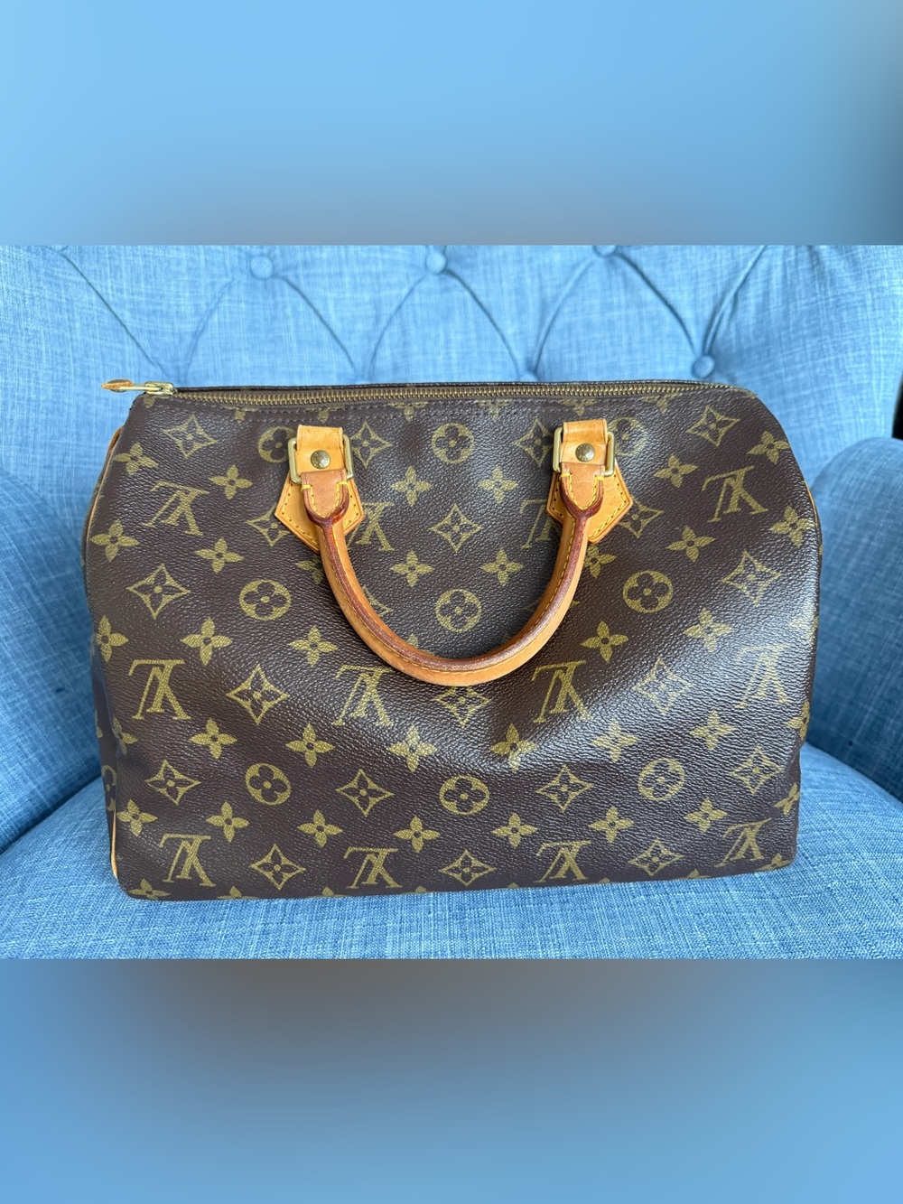 Louis Vuitton Speedy 30 Monogram Canvas Bag Authentic - Picture 13 of 16